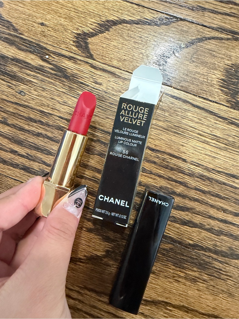 Chanel Rouge Allure Velvete Luminous Matte 56 Rouge Charnel